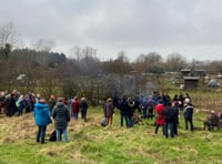 VIDEO: Locals celebrate wassailing at Petersfield Community Garden 