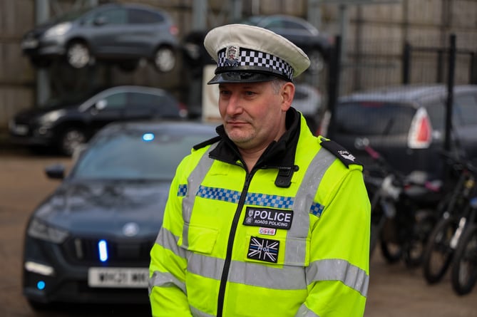 Sergeant Jamie Dobson of the Hampshire Police Roads Policing Unit.