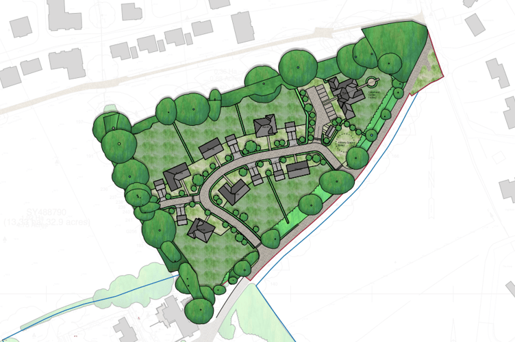 Proposed site plan by Lytle Associates Architects