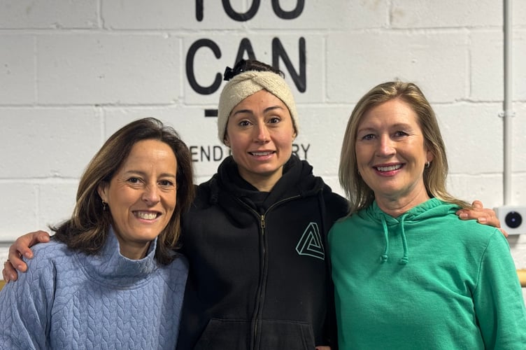 From left to right: Maria Mateo, Anabel Baca-Gomez and Jill Steele